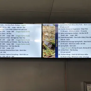 Menu as of 8/10/2023