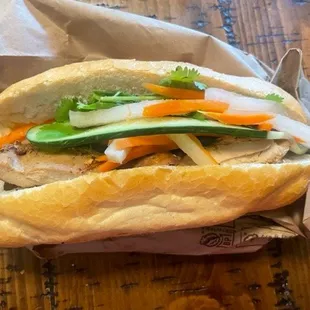 Chicken Banh Mi Sandwich