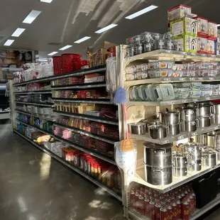 a variety of items on display