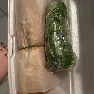 Egg sandwich packed nicely to go