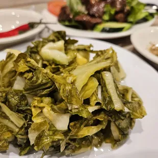 a plate of food on a table