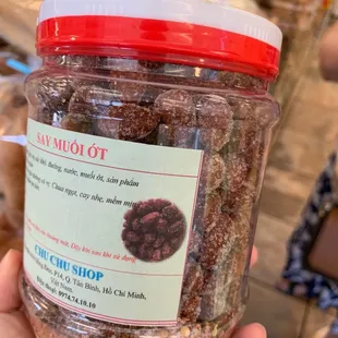 a jar of nuts