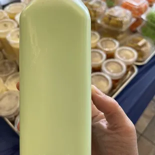 Pandan soy bean milk