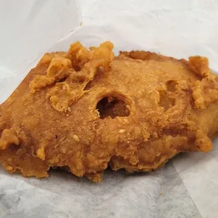 Fried banana $1.00/ pc it&apos;s about 5 inches long, and it&apos;s pretty hearty. They added coating to make it extra crispy.