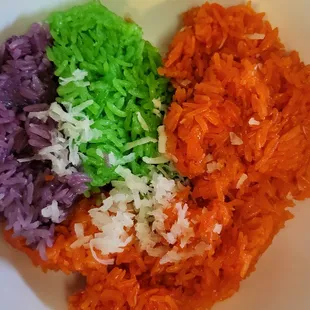Heart for colorful sticky rice 2/14/23
