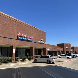 the outside of a business