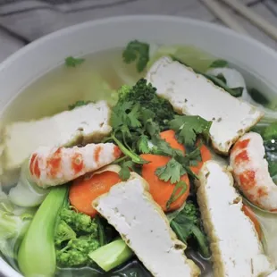 #42. Vegetable rice noodles soup