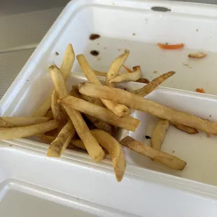 Lackluster fries.