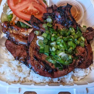 Grilled Pork Chop Rice