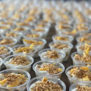 a table full of desserts