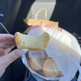 Cassava cake. Still warm.