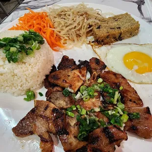 12 com tam combo (pork and pork chop)