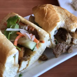 Tofu and mock duck Banh Mi