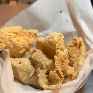 Chicken skins