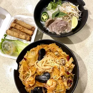 12. Spicy Oyster Noodle 11. Super Bowl bb) Veggie Egg Rolls