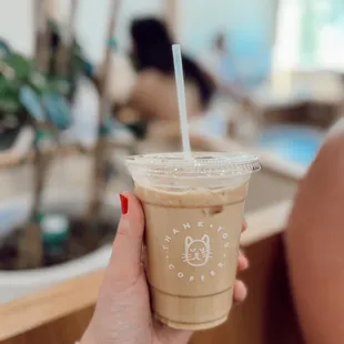 Oat iced latte