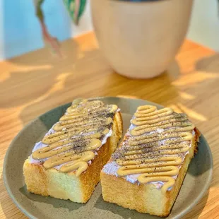 Kaya Jam Toast - delicious...but would be better if bread wasn't so thick.