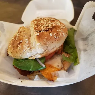 Grilled chicken sandwich