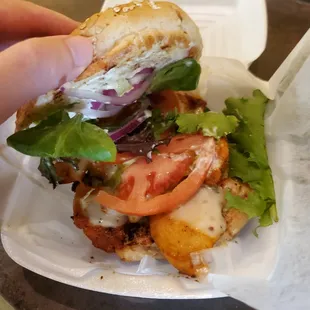 Grilled chicken sandwich