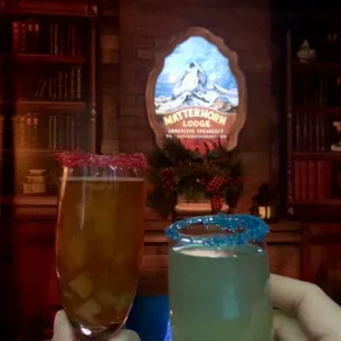 Naughty and Nice cocktails