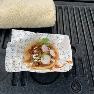 $8 ground beef taco