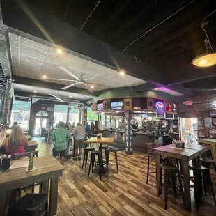 people sitting at the bar