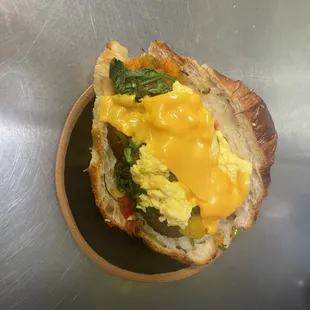Veggie Pattie Eggs &amp; Cheese Sandwich