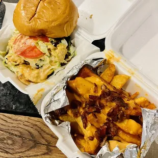 The bun was hard like it was old bread. The bottom bun was soggy. We paid $32 plus tax. We could have eaten a better meal somewhere else.