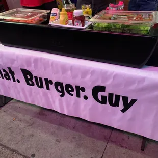 Setup outside Wolf and Crane in Little Tokyo.