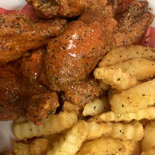 Delicious Hot Wings, Dust Em Off with Lemon Pepper!