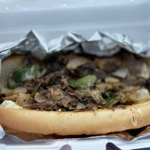 Sirloin Philly cheesesteak