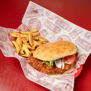 Fried Chicken Slider with Fries