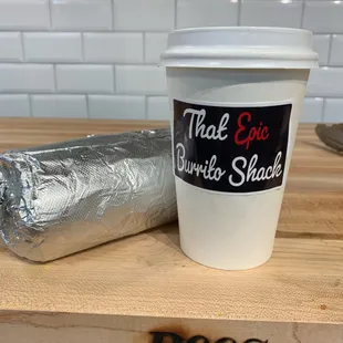Coffee and Breakfast Burrito