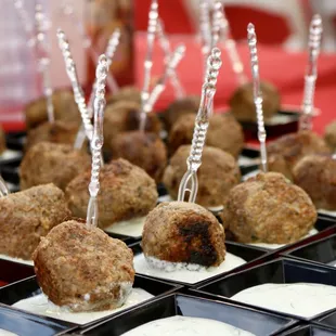 Turkish meatball with tzatziki