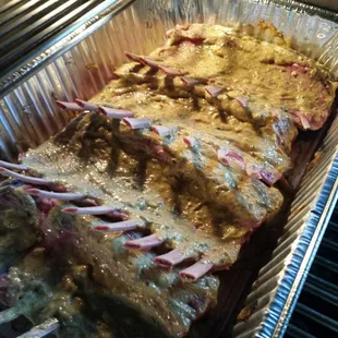 Grilled rack of lamb