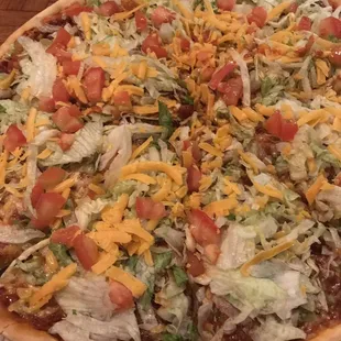 Taco pizza