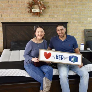 New customers getting a brand new Cool Phase king mattress set.