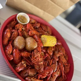 2 lbs extra spicy crawfish