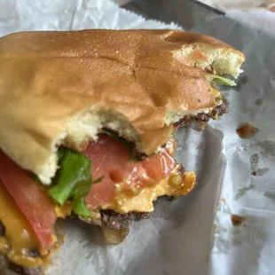 BYOB  Lettuce Tomato Cheddar Carm Onions BBQ sauce