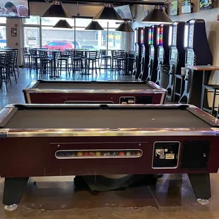 a pool table