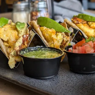 Mouth watering breakfast tacos