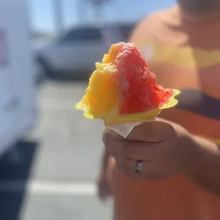 Small Tiger blood &amp; mango shaved ice