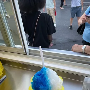 Blue coconut and almond