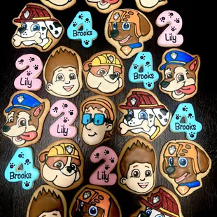 Paw Patrol Birthday Cookies