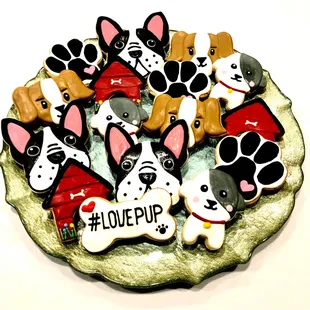 Custom cookies for #lovepup foundation