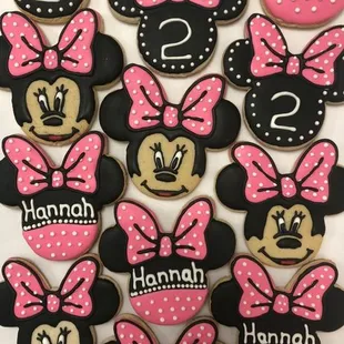 2nd Birthday Minnie Mouse Cookies
