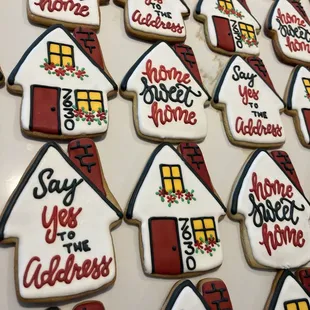 Custom Open House Cookies from That Sweet Man