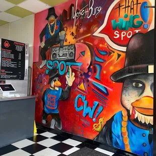 The inside was giving late 80s/90s hip hop era