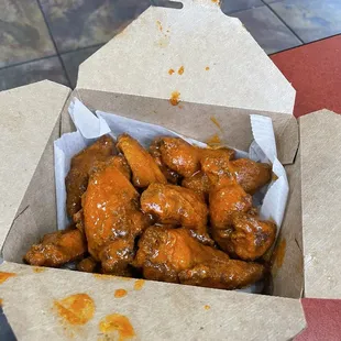 Fiery Hot Wings were super saucy and not that fresh. Seemed reheated