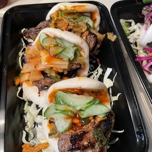 Beef Bao Buns with Kimchi